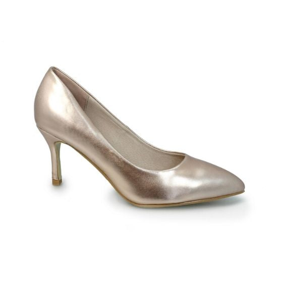 Metallic best sale court heels