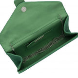 Lotus Aletta Green Suede Clutch Bag