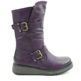 Heavenly Feet Hannah Mid Length Boot in Purple