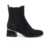 Lunar "Bluebell" Black Sparkle Ankle Boot