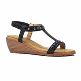 Lunar Macie Diamante Sandal in Black