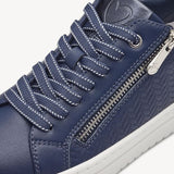 Marco Tozzi Navy Trainer with Zip