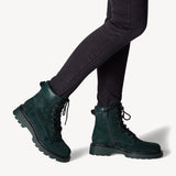 Tamaris Green Suede Ankle Boot