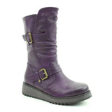 Heavenly Feet Hannah Mid Length Boot in Purple