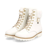 Remonte White Leather Ankle Boot