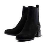 Lunar "Bluebell" Black Sparkle Ankle Boot