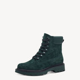 Tamaris Green Suede Ankle Boot