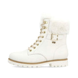 Remonte White Leather Ankle Boot