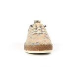 Lunar" Iva" Cream Floral Plimsoll