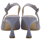 Lotus Delfina Lilac Suede Kitten Heel Shoe