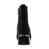 Lunar "Bluebell" Black Sparkle Ankle Boot