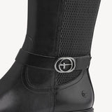 Tamaris Black Leather Extra Slim Fit Knee Length Boot