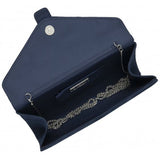 Lotus Aletta Navy Suede Clutch Bag