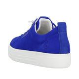 Remonte Sapphire Blue Suede Leather Trainers