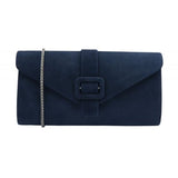 Lotus Aletta Navy Suede Clutch Bag