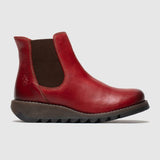 Fly London Salv Ankle Boot in Red