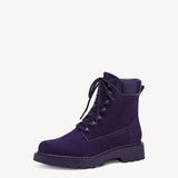 Tamaris Purple Suede Ankle Boot