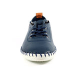 Lunar "St Ives" Navy Plimsol