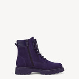 Tamaris Purple Suede Ankle Boot