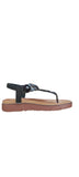 Lotus LAlcina Black Toe-Post Sandal