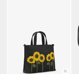 Yoshi Sunflowers Multiway Leather Grab Bag 