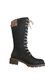 Tamaris Black Lace up Weather Proof Boot 