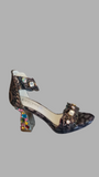 Laura Vita"Hicao" Bronze Jewel Heeled Sandal