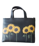 Yoshi Sunflowers Multiway Leather Grab Bag