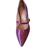 Tamaris Merlot/ Dark Red Textured Court Shoe