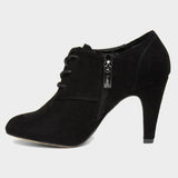 Lotus "Sonia" Black Heeled Shoe Boot