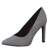 Marco Tozzi- Check-Print Multi Coloured Court Shoe