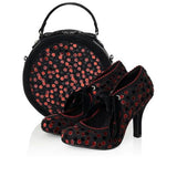 Ruby Shoo "Willow" Red Noir