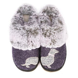 Lunar Lazy Dogz Luxury Slippers Pippin Navy 