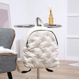 Peach Puffer Bag Backpack Cream