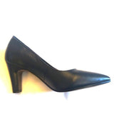 Navy Leather Court Shoes