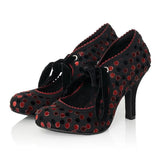 Ruby Shoo "Willow" Red Noir