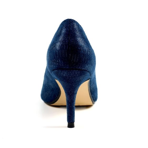 Navy peep toe court on sale shoes