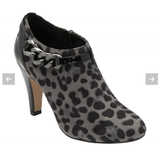 Lotus "Alison"Grey Leopard Print Shoe Boot